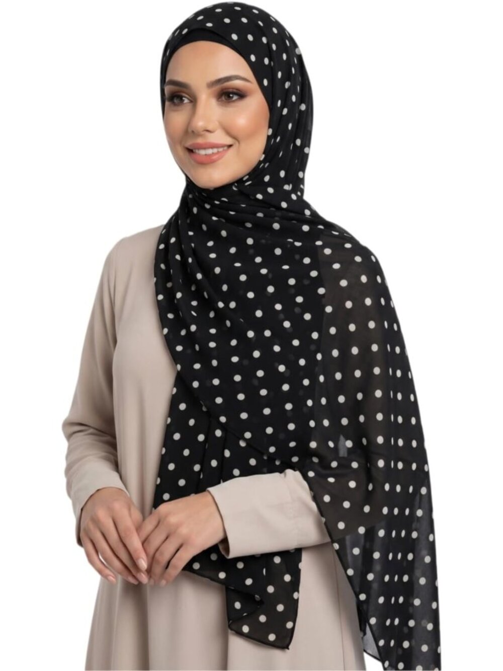 Floral Watercolor Printed Hijab Scarf for Women - Soft Modal Cotton Head Wraps